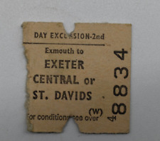 Railway ticket exmouth for sale  REDCAR