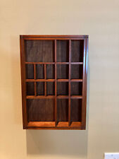 Prateleira de parede vintage de madeira Curio caixa de sombra para miniaturas 15 1/2"x10 3/4", usado comprar usado  Enviando para Brazil