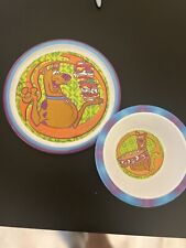 Used, Scooby-doo 8.5” Plastic Dinner Plate And Bowl ZAK Designs Hanna Barbera 2000 for sale  Shipping to South Africa