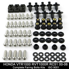 Kit de parafusos de carenagem parafusos de carroceria adequados para Honda VTR1000 RVT1000R RC51 2000-2006 comprar usado  Enviando para Brazil