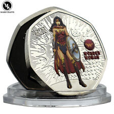 Moneda conmemorativa Wonder Woman DC Liga de la Justicia Desafío Colección de monedas Regalo segunda mano  Embacar hacia Argentina