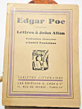 Edgar poe lettres d'occasion  Abondant