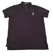 Camisa polo masculina de rugby logotipo urso original ajuste personalizado Ralph Lauren GG colarinho comprar usado  Enviando para Brazil