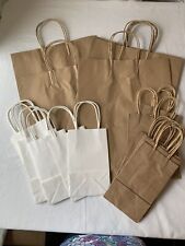 Usado, Sacos de papel Kraft novos 10x13 5x9 marrom e branco mistos 21 sacos totais comprar usado  Enviando para Brazil