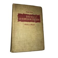 Usado, Libro de tapa dura de desorganización social - Edición revisada - Elliott and Merrill segunda mano  Embacar hacia Argentina