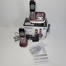Panasonic KX-TG6572R Wine Red Expandable Cordless Phone Answering System  for sale  Shipping to South Africa