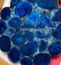 Blue agate floral for sale  Shipping to Ireland
