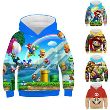 Kid's Super Mario Bros 3D print hoodie autumn pullover hiphop coat sweatershirt comprar usado  Enviando para Brazil