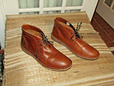 Used, Crown Vintage Casper Chukka Boot  Cognac Brown Leather Men's 9.5 Rubber Soles for sale  Shipping to South Africa