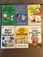 Usado, Lote de 6 livros vintage Charlie Brown Peanuts Snoopy Comics Schulz comprar usado  Enviando para Brazil