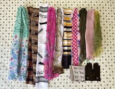Lote de 12 guantes de seda envolventes con bufanda para el cuello para mujer, usado segunda mano  Embacar hacia Argentina