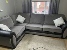Corner sofa grey for sale  BRIDGEND