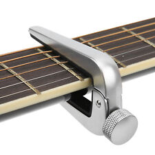 Capo de guitarra acústica liga de zinco (prata) ajuste boca braçadeira de silicone para baixo comprar usado  Enviando para Brazil