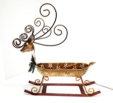 Metal reindeer sleigh for sale  Cleveland