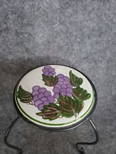 Suporte de mesa vintage estrutura de metal cerâmica redondo médio uvas decoração para casa comprar usado  Enviando para Brazil