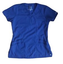 Blusa esfoliante Barco One feminina azul sólida gola V uniforme S bolsos médicos ventilados comprar usado  Enviando para Brazil