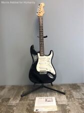 Guitarra elétrica Bon Jovi Band assinada preta Fender Squier Bullet Strat comprar usado  Enviando para Brazil