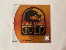 *Somente Manual* Sega Dreamcast *Mortal Kombat Gold* Jogo de Luta de Combate DC **OEM*, usado comprar usado  Enviando para Brazil