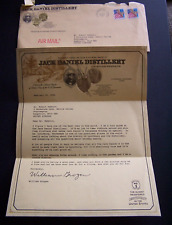 Carta e envelope da destilaria Jack Daniels 1996 assinado William Grogan comprar usado  Enviando para Brazil