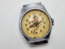 Cubierta de reloj mecánico vintage 1948 Mary Marvel hecho en Suiza Pub Pawcett. Inc segunda mano  Embacar hacia Argentina