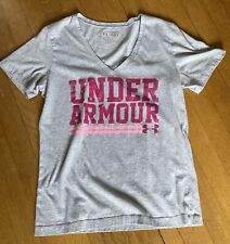Camiseta feminina Under Armour gola V, tamanho médio  comprar usado  Enviando para Brazil