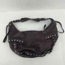 Bolsa de mão feminina Kenneth Cole couro marrom cravejada bolsa hobo, usado comprar usado  Enviando para Brazil