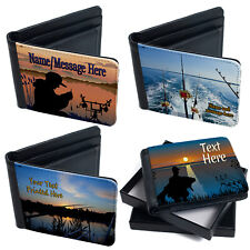 Personalised fishing wallet for sale  BRIDGNORTH