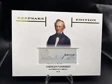 2023 Keepsake Edition CORNELIUS VANDERBILT 1/1 autêntica relíquia escrita à mão 5x7” comprar usado  Enviando para Brazil