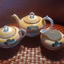 Used, Vintage Tea Set, Hand Painted, Made in Japan Teapot Creamer Sugar Bowl With Lids for sale  Shipping to South Africa