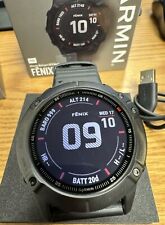 Used, Garmin fenix 6X Pro Edition Multisport GPS Smartwatch, Black with Black Band for sale  Shipping to South Africa