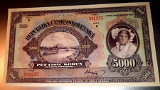 Tchécoslovaquie 5000 korun d'occasion  Aubervilliers