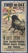 Affiche corrida toros d'occasion  Nantes-