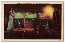 c1940 Entrance Anthracite Coal Mine Showing Elevators Rail Pennsylvania Postcard for sale  Shipping to South Africa