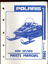 1992 POLARIS 500 SP / 500 SKS  SNOWMOBILE PARTS MANUAL for sale  Findlay