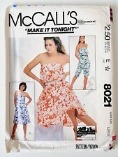 Mccalls 8021 strapless for sale  UK