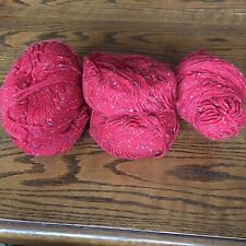 Tweed yarn. red for sale  CARDIFF