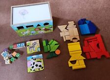 Wooden blocks kids for sale  Shipping to Ireland
