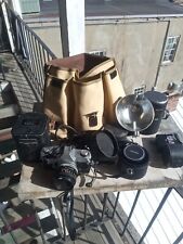 Canon TLb 35mm Camera wth Canon FD 1:1.8 50mm Lens + Extra Lens Filters etc Case, used for sale  Shipping to South Africa