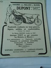 Publicité 1924 fauteuils d'occasion  La Verpillière