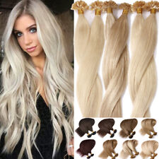 Fusion Pre Bonded Keratin Nail U-Tip Real 100% Human Remy Hair Extensions blonde for sale  Shipping to South Africa