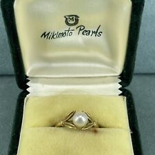 Mikimoto ring 14ct for sale  MANSFIELD