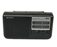 Radio portátil Sony ICF-38 FM/AM 2 BANDAS AC/DC con batería probada segunda mano  Embacar hacia Argentina