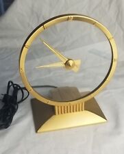 Reloj vintage de 1950 Jefferson ""La hora dorada"", gato. 580-101 latón/vidrio usado en excelente condición segunda mano  Embacar hacia Argentina