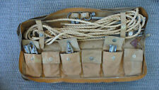 Vintage Airplane Mooring Kit With Zippered 27" X 7" Canvas Case Type D 4 for sale  Shipping to South Africa