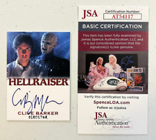 Clive Barker Signed Custom Card Hellraiser Director Autograph Auto JSA COA for sale  Shipping to South Africa