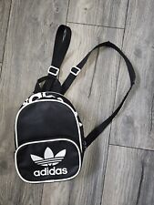 Mini Mochila Pequeña Adidas Original Santiago Negra Blanca , usado segunda mano  Embacar hacia Argentina