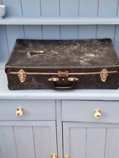 Vintage suitcase black for sale  TORPOINT