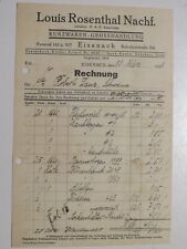 Eisenach rechnung louis gebraucht kaufen  Bernsbach