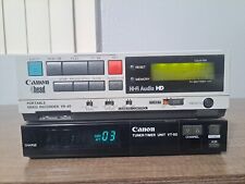 Grabadora de video portátil de cinta VHS vintage Canon VR-40 VCR con base sintonizadora VT-50A segunda mano  Embacar hacia Argentina