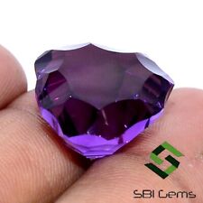 Natural Amethyst Fancy Trillion Shape Concave Cut 18x18 mm Faceted Loose Gems, used for sale  Shipping to South Africa